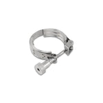 Stainless steel quick-release alignment tool for 2.50 inch OD Vibrant HD clamp weld ferrules.