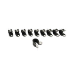 Vibrant Performance Neoprene rubber-lined metal P-clamps for 0.5625 inch diameter hoses, 10-piece set.