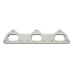A pair of laser-cut 3/8 inch thick exhaust manifold flanges for Porsche 911 996 engines by Vibrant Performance.