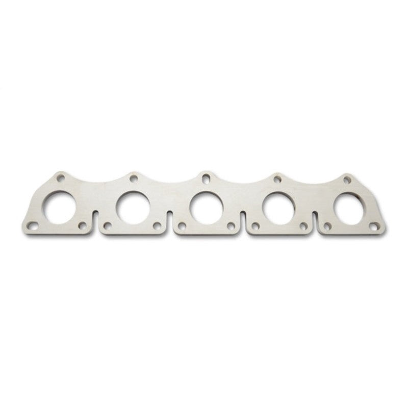 Laser-cut 3/8-inch thick Vibrant Performance exhaust manifold flange for Volkswagen 2.5L 5-cylinder engines.