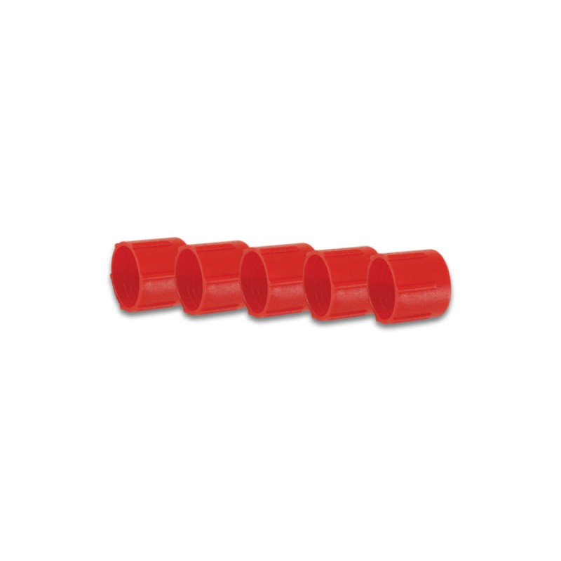 Vibrant Performance -10 AN female plastic cap plug for sealing 37-degree flare and straight-cut AN ports.