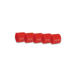 Vibrant Performance -8 AN female plastic plug for sealing 37-degree flare and straight cut AN port fittings.