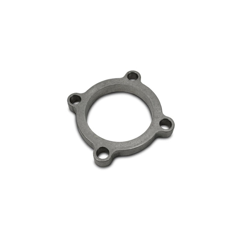 Vibrant Performance 1/2-inch thick mild steel T3 4-bolt turbo discharge flange with 2.5-inch inlet ID.
