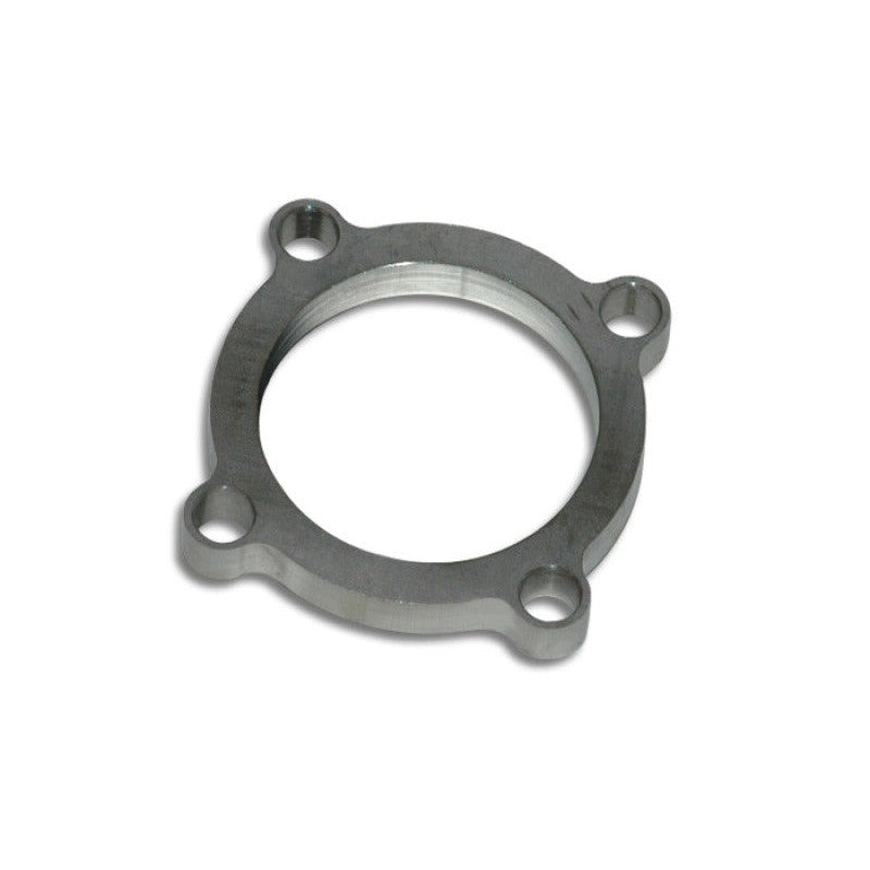 T304 stainless steel 4-bolt T3 turbo discharge flange with 2.5-inch inlet diameter and 0.5-inch thickness