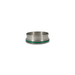 Vibrant Performance CP2 Grade Titanium weld ferrules for 4.00-inch OD tubing showing precision-machined O-ring grooves.