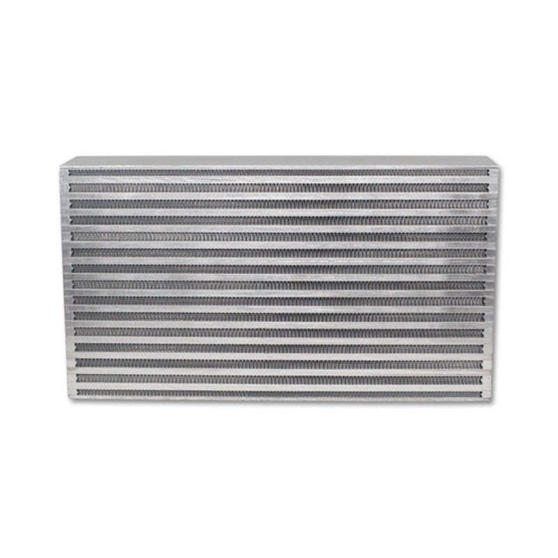 Vibrant Performance 12833 bar and plate horizontal flow intercooler core measuring 17.75in x 9.85in x 3.5in