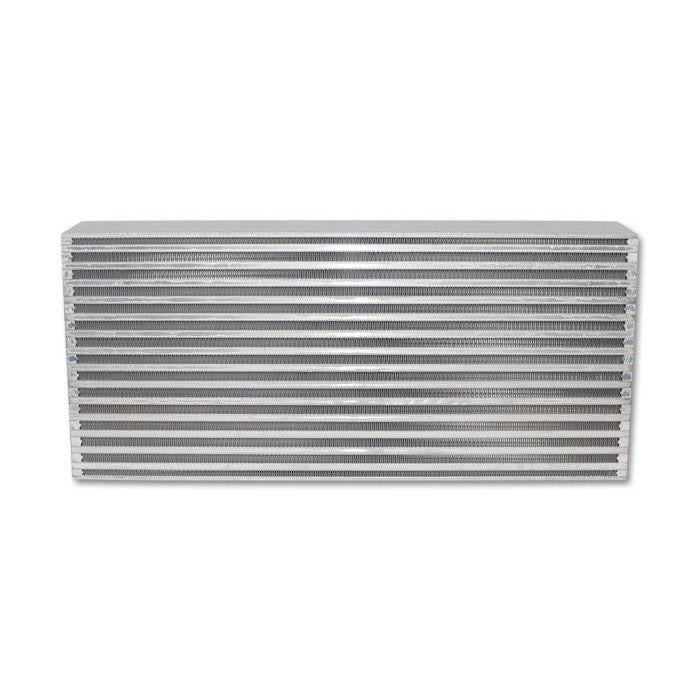 Vibrant Performance bar and plate intercooler core measuring 22 inches by 9.85 inches by 4 inches