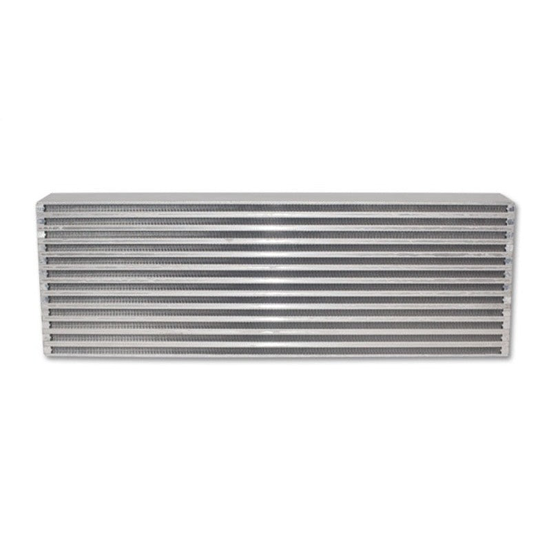 Vibrant Performance bar and plate intercooler core measuring 24 inches by 8 inches by 3.5 inches.