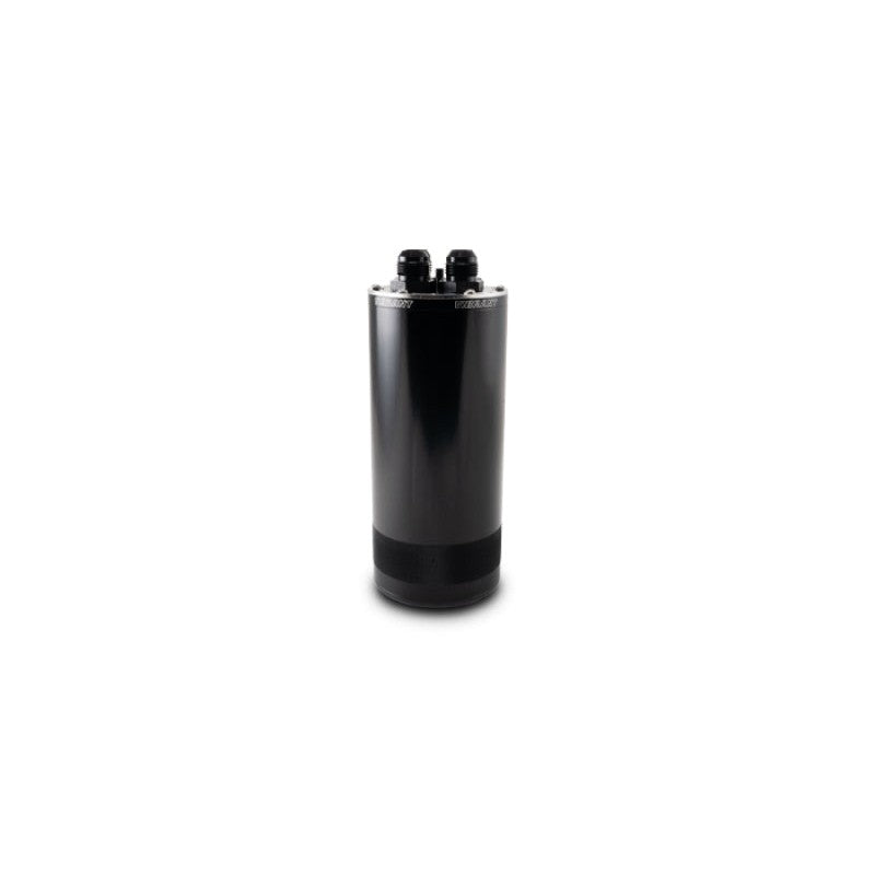 Vibrant Performance Gen3 Large 2.0L 4-port catch can with -12 AN adapters and -8 ORB drain plug.