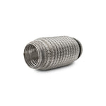 Vibrant Performance LiteFlex stainless steel exhaust coupling with interlock liner and outer wire mesh, 2.00 inch ID.