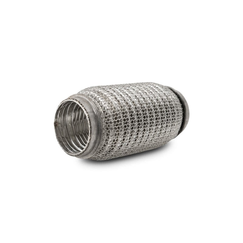 Vibrant Performance LiteFlex stainless steel exhaust coupling with interlock liner and outer wire mesh, 2.00 inch ID.