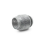 Stainless steel Vibrant Performance LiteFlex exhaust coupling with internal interlock liner and outer wire mesh
