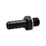 Vibrant Performance 11411 black anodized aluminum male 10mm x 1.0 metric to 3/8 inch barb adapter with crush washer