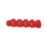 Plastic -4 AN male flare plug for 37-degree AN flare and straight cut ports