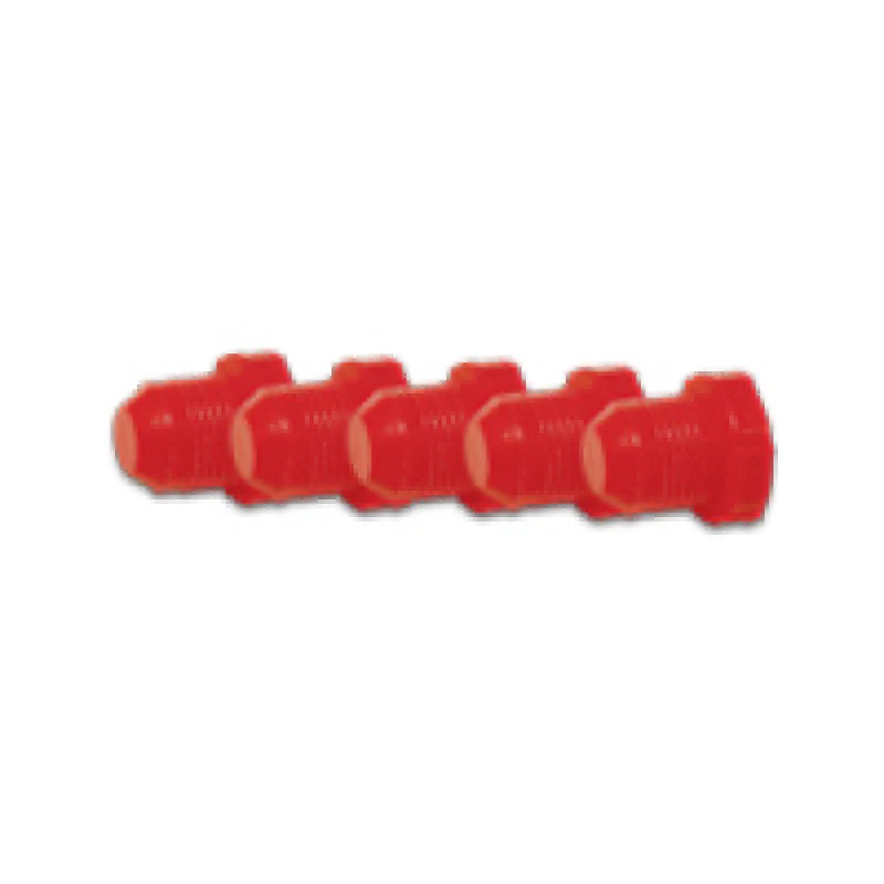 Plastic -4 AN male flare plug for 37-degree AN flare and straight cut ports