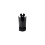 Vibrant Performance Gen3 Medium 1.5L black anodized 2-port catch can with -12 AN adapters and integrated vent.