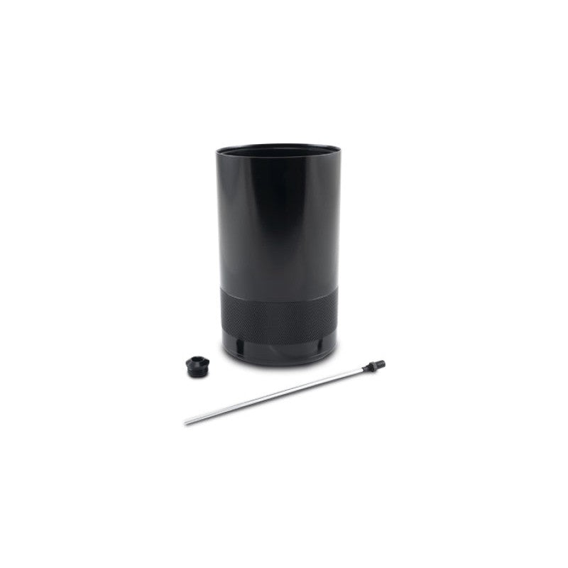 Vibrant Performance Gen3 Medium 1.5L aluminum catch can reservoir with threaded bottom and dipstick