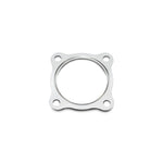 Vibrant Performance metal turbo discharge gasket for GT-series and T3 flanges with 2.5-inch inner diameter.
