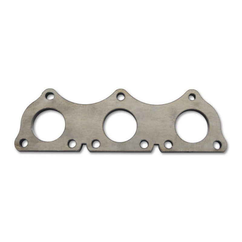 Pair of Vibrant Performance 1/2 inch thick mild steel exhaust manifold flanges for Audi 2.7T engine builds.