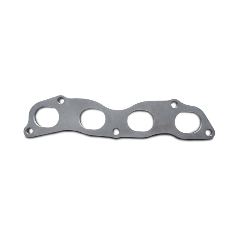 Precision-cut 1/2-inch thick mild steel exhaust manifold flange for Honda and Acura K-Series engines.