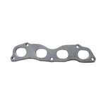 Precision-cut 1/2-inch thick mild steel exhaust manifold flange for Honda and Acura K-Series engines.