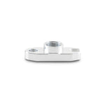 Vibrant Performance 28989 6061 aluminum oil drain flange for T3/T4/T04 turbochargers including two M8 cap screws.