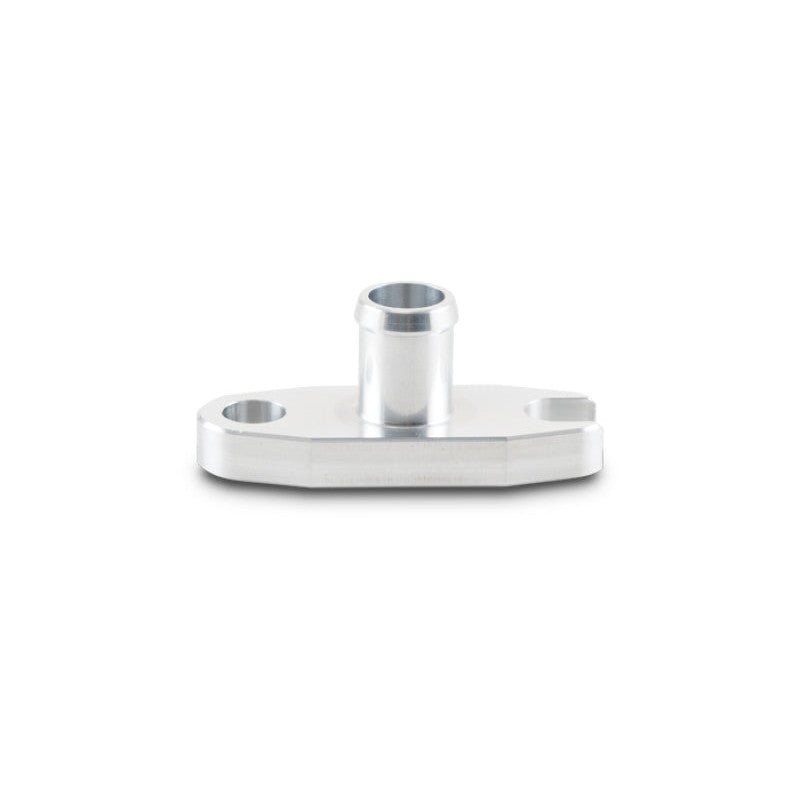 Vibrant Performance 6061 aluminum oil drain flange with a 5/8 inch male neck and M8 mounting hardware.