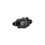 Vibrant Performance 16024 -12AN piston style one-way check valve in black anodized 6061 aluminum.