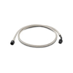 Vibrant Performance 36-inch -4AN PTFE hose with straight and 90-degree black anodized aluminum crimp-on hose ends