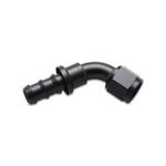Vibrant Performance 60 degree -6AN push-on hose end fitting machined from 6061 aluminum alloy.