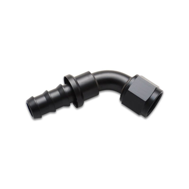 Vibrant Performance 60 degree -6AN push-on hose end fitting machined from 6061 aluminum alloy.
