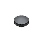Satin black 6061 aluminum radiator cap for Vibrant Performance radiator filler necks.