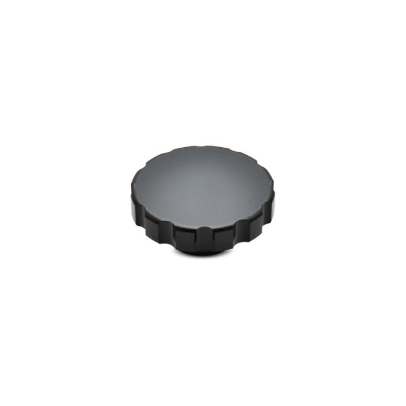 Satin black finished 6061 aluminum radiator cap from Vibrant Performance for radiator filler necks.