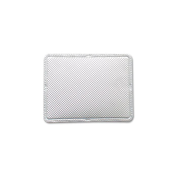 Rectangular sheet of SHEETHOT TF-600 6-ply dimpled aluminum thermal shielding by Vibrant Performance.