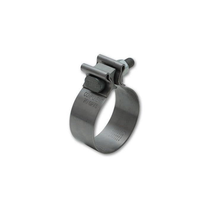 Stainless steel Accuseal exhaust band clamp for 2.5 inch OD tubing with 1 inch wide band