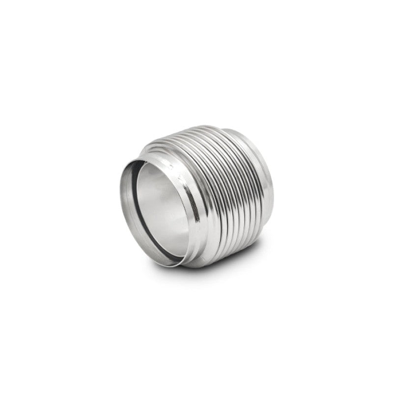 Vibrant Performance 4 inch ID stainless steel bellows assembly with internal solid liner and electro-polished finish.