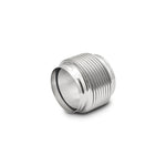 Vibrant Performance 4 inch ID stainless steel bellows assembly with internal solid liner and electro-polished finish.