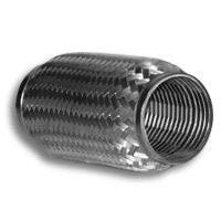 Vibrant SS Flex Coupling with Inner Braid Liner 1.5in inlet/outlet x 6in flex length