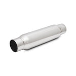 Vibrant Performance 17890 stainless steel bottle-style resonator showing 2-inch inlet/outlet and 12-inch body length.