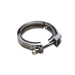 Stainless steel V-band clamp with quick release mechanism for Tial GT28, GT30, and GT35 turbo housings.