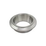 CNC-machined 304 stainless steel turbo V-band outlet flange for Garrett GT42 and GT45 series turbine housings.