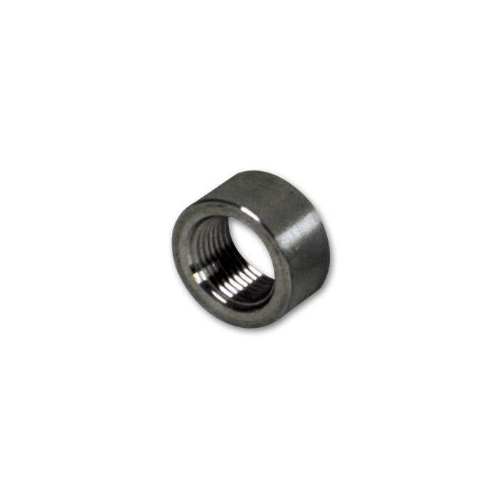 Bulk pack of 100 Vibrant Performance mild steel oxygen sensor weld bungs with M18 x 1.5 threading.