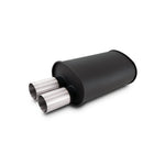Vibrant Streetpower flat black stainless steel muffler with 3-inch inlet and dual 3-inch straight tips