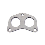 A set of two Vibrant Performance stainless steel exhaust manifold flanges designed for Subaru EJ20 engines.
