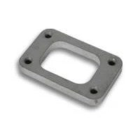 CNC machined 1/2 inch thick T304 stainless steel T3 and GT30R turbo inlet flange with tapped mounting holes