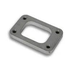 CNC machined 1/2 inch thick T304 stainless steel T3 and GT30R turbo inlet flange with tapped mounting holes