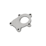 Precision-machined 1/2-inch thick T304 stainless steel 5-bolt T3 turbo discharge flange for external wastegate setups.