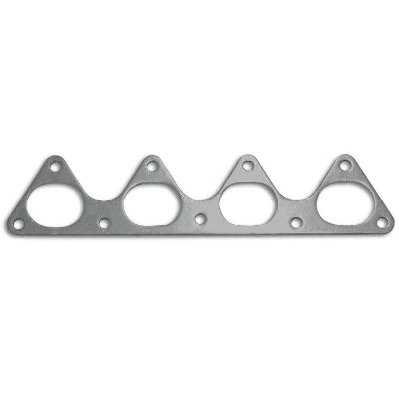 Vibrant 1460D T304 stainless steel exhaust manifold flange for Honda and Acura D-series engines, 3/8-inch thickness.