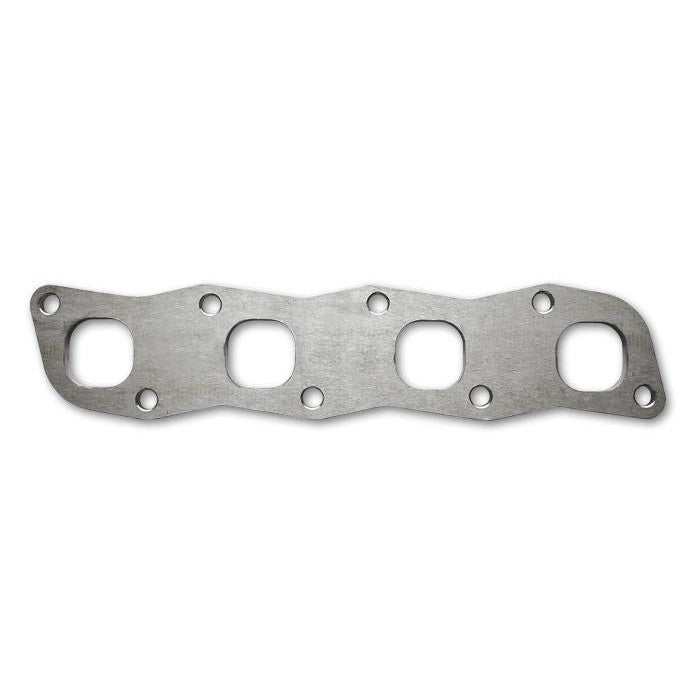 Laser-cut 3/8-inch thick T304 stainless steel exhaust manifold flange for Nissan KA24 engine