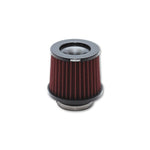 Vibrant Performance The Classic cone air filter with a 2.75 inch inlet and pre-oiled 4-ply cotton gauze media.